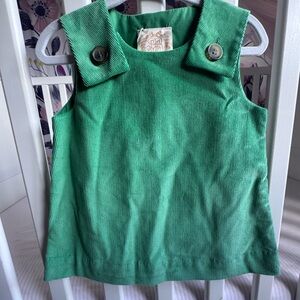 The Beaufort Bonnet Company Green Corduroy Dress